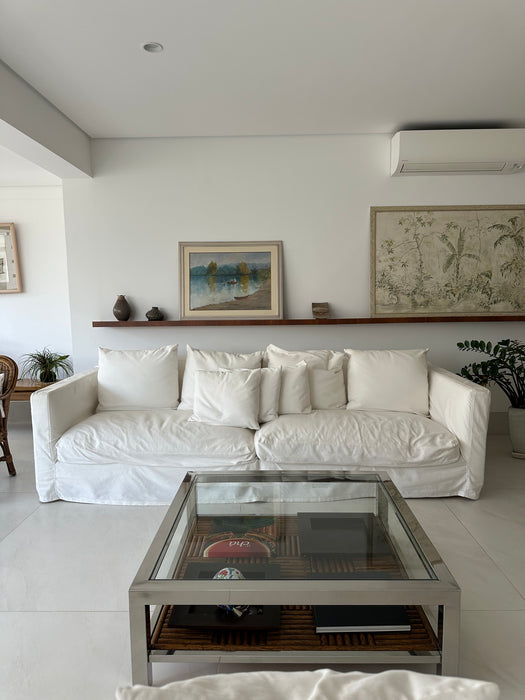 Sofá de 3 Lugares com Capa