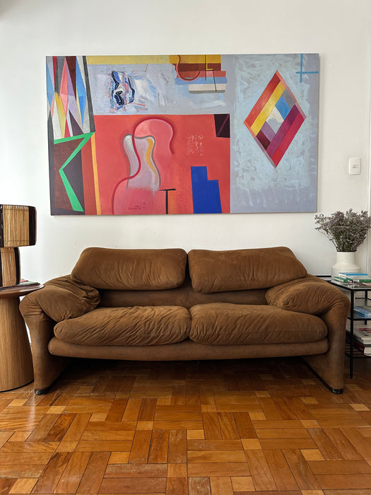 Sofá “Maralunga” de 2 Lugares – Vico Magistretti para Probjeto