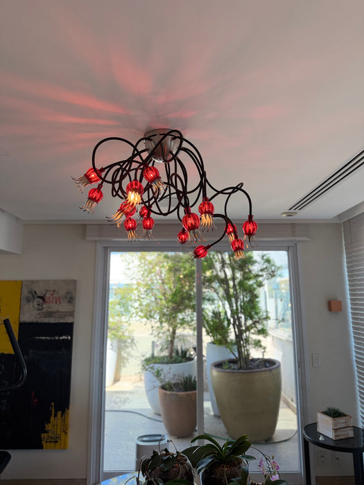 Luminária “Poppy” com 15 Braços – Serien para FAS