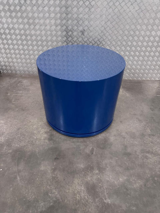 Mesa de Apoio Redonda em Laca Azul – Micasa