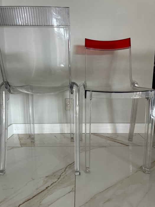 Conjunto com 6 Cadeiras “Hi Cut” – Philippe Starck para Kartell