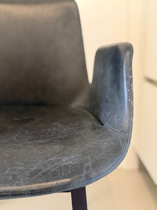 Conjunto com 4 Cadeiras "Ventura" em Couro – Jean-Marie Massaud para Poliform
