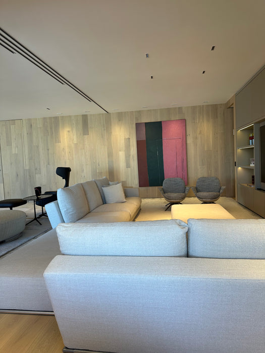 Sofá Modular "Marcel" com Par de Pufes – Antonio Citterio para B&B Italia