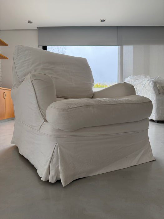 Par de Poltronas com Capa e Penas de Ganso - Shabby Chic (NY)