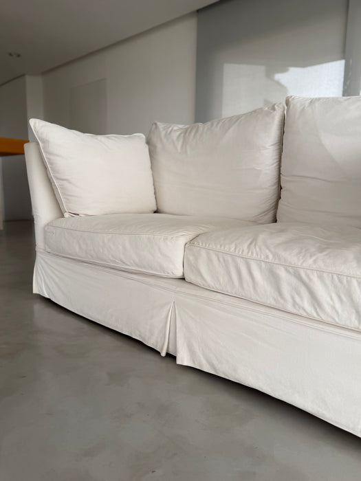 Sofá com Capa e Penas de Ganso - Shabby Chic (NY)