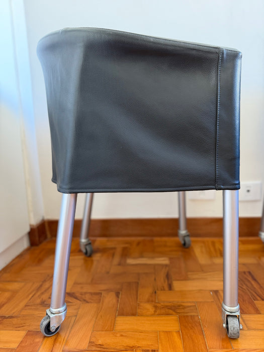 Conjunto de 4 Cadeiras "Mixer" em Couro – Antonio Citterio para Flexform
