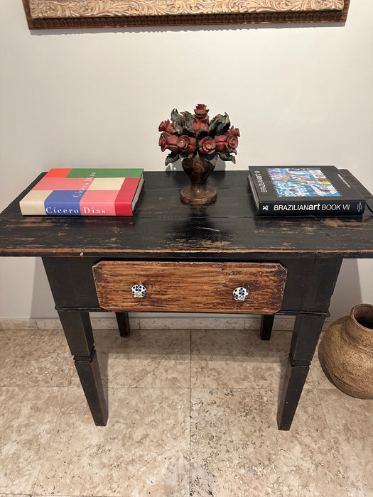 Mesa de Apoio em Madeira Rústica