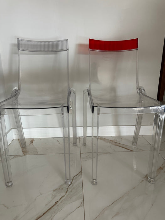 Conjunto com 6 Cadeiras “Hi Cut” – Philippe Starck para Kartell