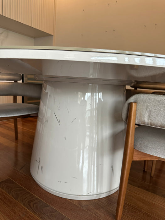 Mesa de Jantar em Laca com Tampo Giratório