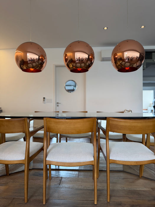 Conjunto com 3 Pendentes "Mirror Ball" em Cobre – Tom Dixon