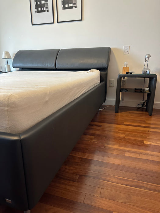 Cama de Casal "Casa KTD" com 2 Mesas de Cabeceira (colchão Incluso) - Matthias Rossow para RUF Betten