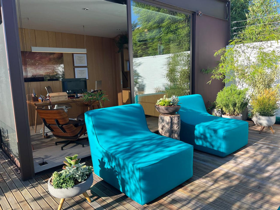 Par de Poltronas Outdoor (com capa de proteção) - Tecido Regatta Sunbrella