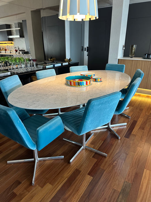 Conjunto de 8 Cadeiras Giratórias "Charly" (2 com braços) – Fahrer