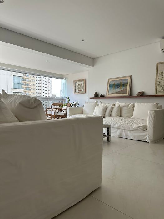 Sofá de 3 Lugares com Capa