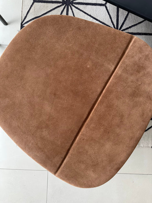 Conjunto de mesa|banco "Z" (3 peças em camurça e couro) - Estúdio Bola