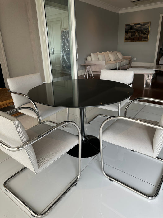 Mesa de Jantar Redonda Preta