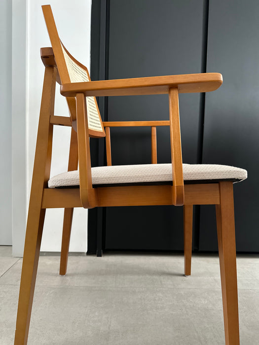 Conjunto de 6 Cadeiras em Madeira e Palhinha