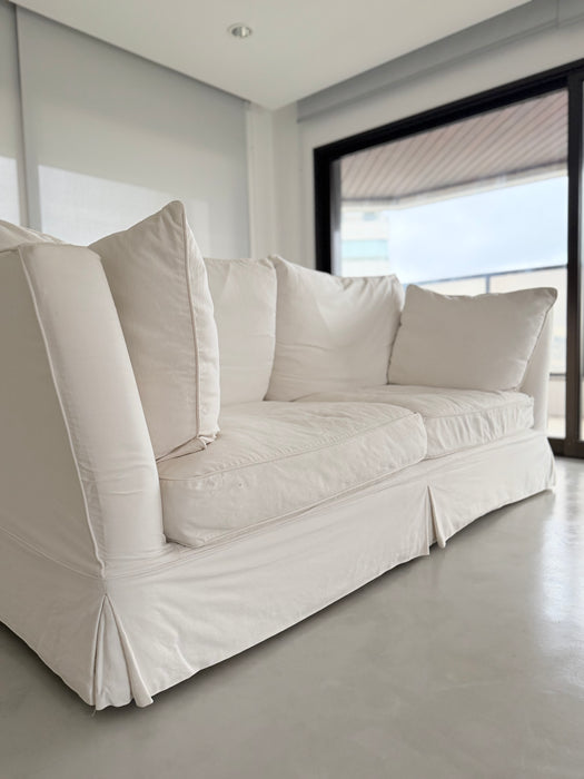 Sofá com Capa e Penas de Ganso - Shabby Chic (NY)