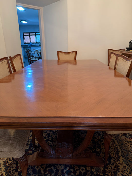 Mesa de Jantar Extensível com 12 Cadeiras