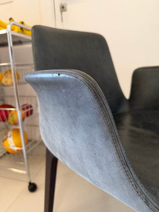 Conjunto com 4 Cadeiras "Ventura" em Couro – Jean-Marie Massaud para Poliform