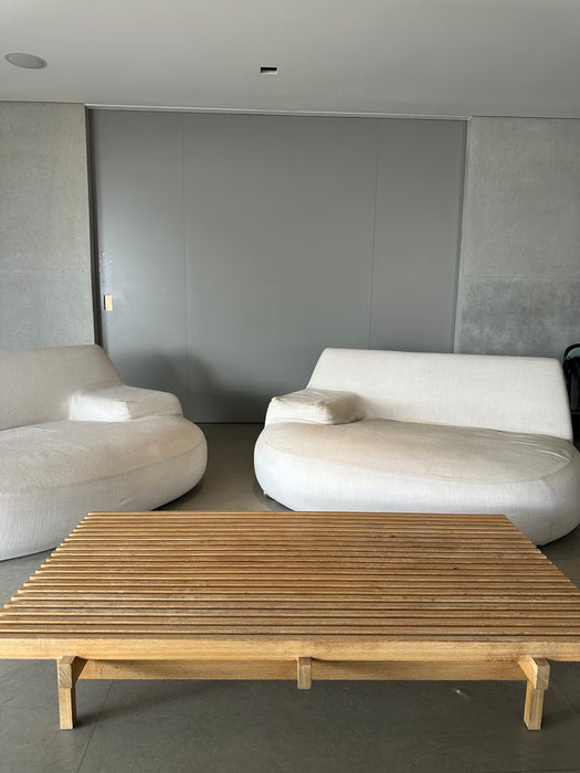 Mesa de Centro "Ripas" - Branco&Preto para Etel