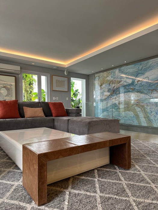 Mesa de Centro em Laca Branca