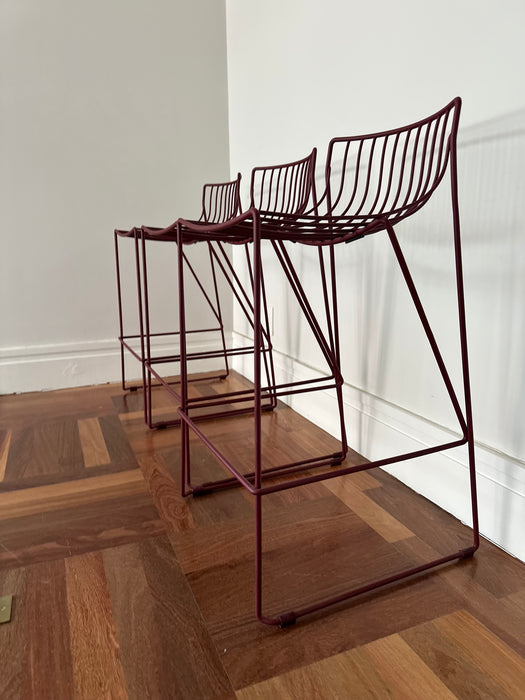 Conjunto com 4 Banquetas de Ferro