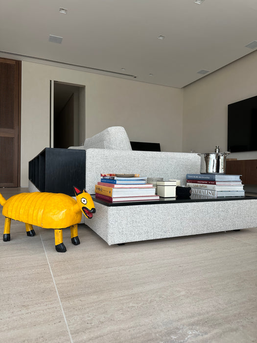 Sofá com Aparador e Mesa Lateral – Micasa