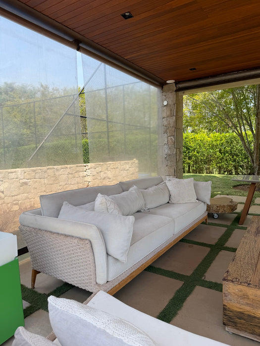 Conjunto Outdoor (1 sofá + 2 poltronas (sem braço) + 2 poltronas (com braços) - Dunelli