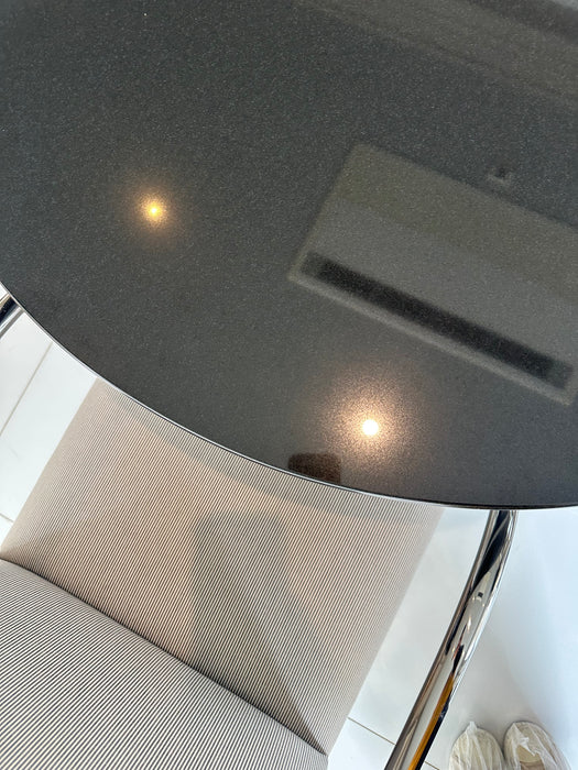 Mesa de Jantar Redonda Preta