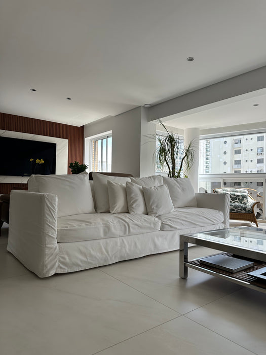 Sofá de 3 Lugares com Capa