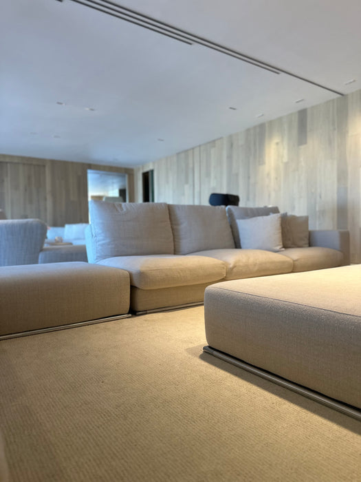 Sofá Modular "Marcel" com Par de Pufes – Antonio Citterio para B&B Italia