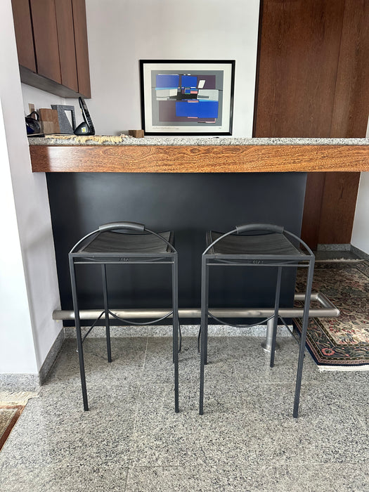 Conjunto com 3 Banquetas “Sgabello” – Maurizio Peregalli para Zeus