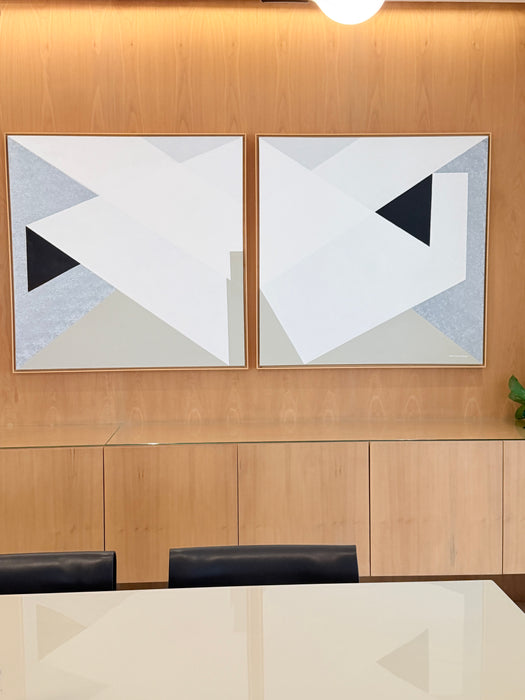 Composição com 2 Quadros Decorativos – Adielso Rodrigues
