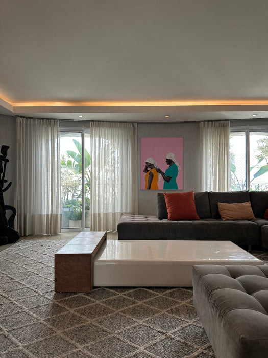 Mesa de Centro em Laca Branca