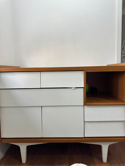 Conjunto de Guarda-Roupa Infantil com 2 Portas + Cômoda Trocador - Ameise Design