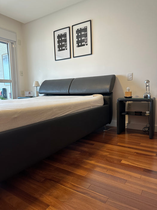 Cama de Casal "Casa KTD" com 2 Mesas de Cabeceira (colchão Incluso) - Matthias Rossow para RUF Betten