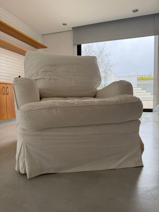 Par de Poltronas com Capa e Penas de Ganso - Shabby Chic (NY)