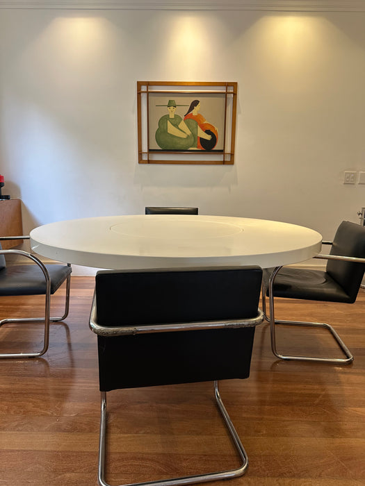 Mesa de Jantar Redonda com Centro Giratório