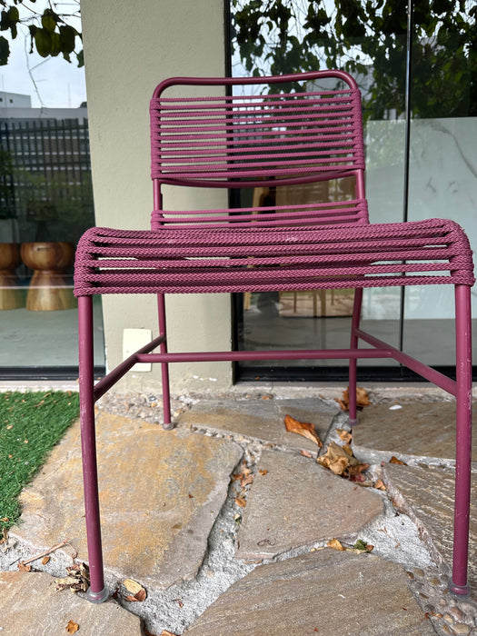 Mesa de Jantar "Tropical" com  6 Cadeiras "Chá Verde" em Corda Náutica - Líder Interiores