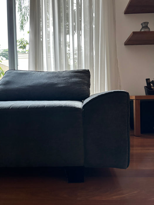 Sofá Retrátil com Pufe