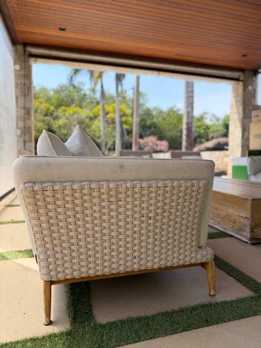 Conjunto Outdoor (1 sofá + 2 poltronas (sem braço) + 2 poltronas (com braços) - Dunelli