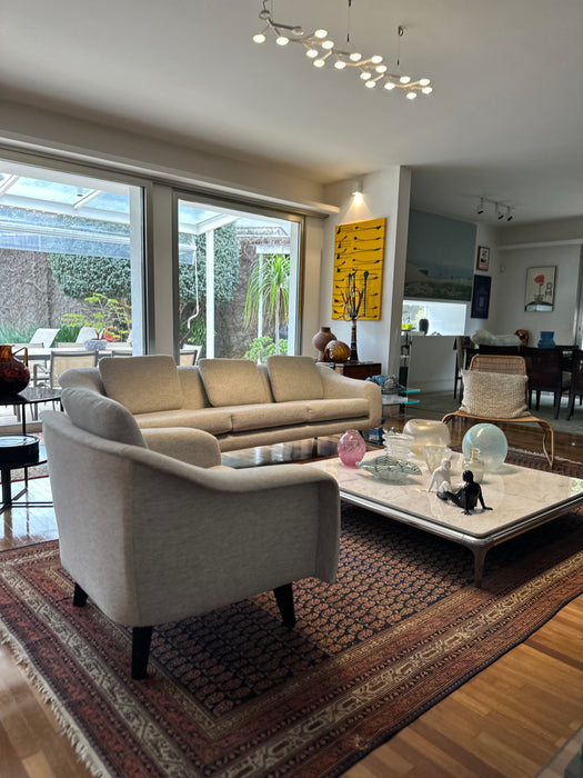 Conjunto de Poltrona e Sofá "Curva" - Adquirido loja Arquivo Vivo