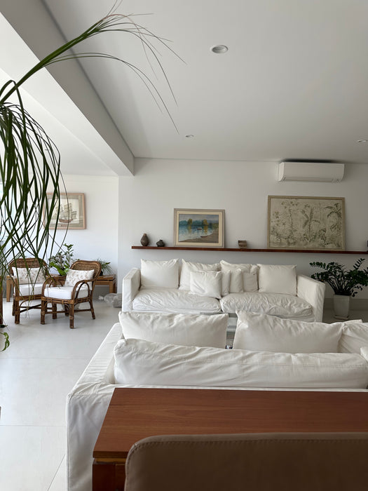 Sofá de 3 Lugares com Capa