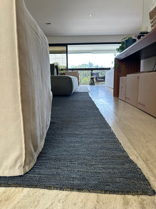 Tapete Azul de Sisal (3,00 × 3,45) – Phenicia Concept