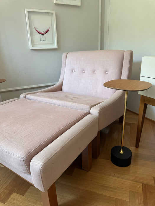 Poltrona “Paraty” com Banqueta – Sérgio Rodrigues Reedição Dpot