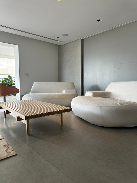 Mesa de Centro "Ripas" - Branco&Preto para Etel