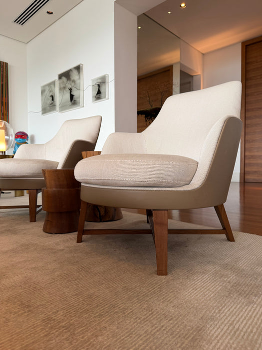 Par de Poltronas  "Guscio" - Antonio Citterio para Flexform