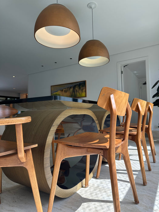 Conjunto com 8 Cadeiras (2 com braços) – Estúdio Bola