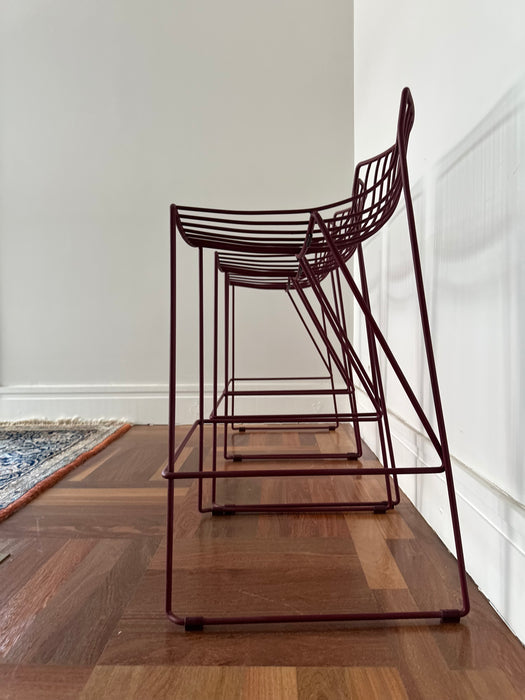Conjunto com 4 Banquetas de Ferro